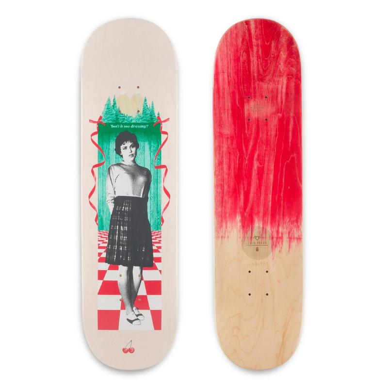 Illustration for article titled The ollies are not what they seem: Twin Peaks gets a skateboard line
